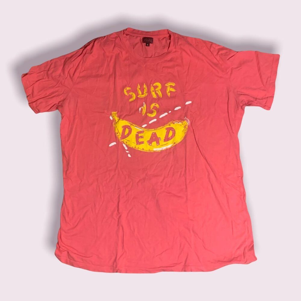 Surf Is Dead banana coral premium streetwear shirt xl